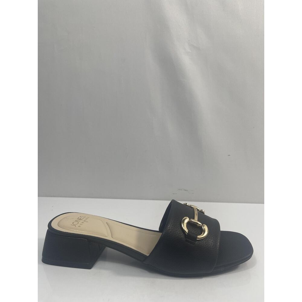 Jones New York Shoes Women's Size 6.5 Black Uniqua Slide Block Heel Sandals Box - Picture 2 of 11